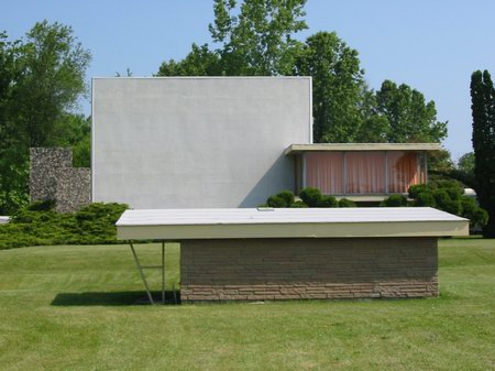 Devils Lake Drive-In Theatre - Projection And Screen - Photo From Water Winter Wonderland (newer photo)